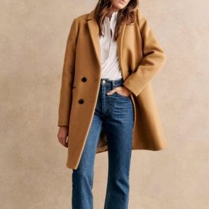 Sezane Johnson coat in camel size 34/2